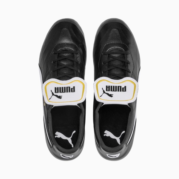 Puma Herr King Top Fotbollsskor i läder 6 UK Svart/Vit Black/White 6 UK