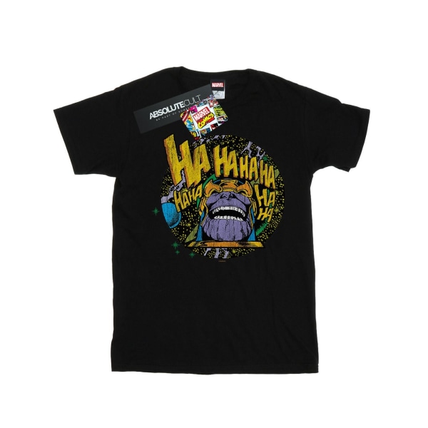 Marvel Girls Thanos Laughs T-shirt i bomull 12-13 år Svart Black 12-13 Years
