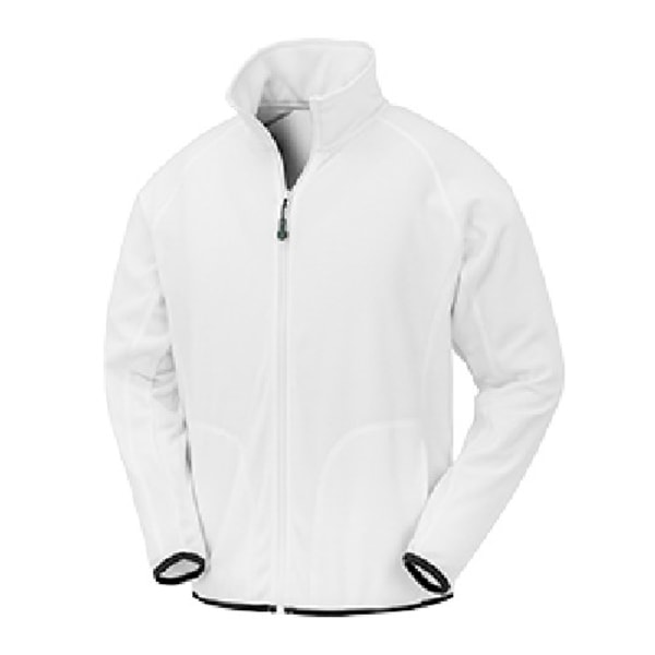 Result Äkta Återvunnen Herr Microfleece Jacka 4XL Vit White 4XL