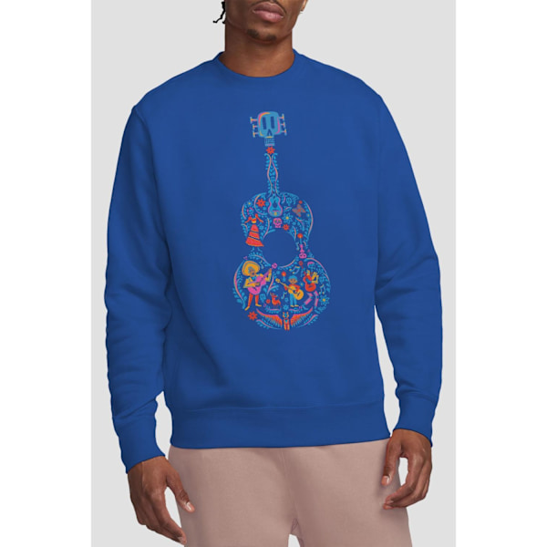 Coco Unisex Vuxen Ernesto Miguel Hector Färgglada Gitarr Tröjor Royal Blue M