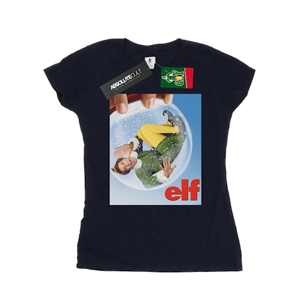 Elf Dam/Damer Snöglob Affisch Bomull T-shirt S Marinblå Navy Blue S