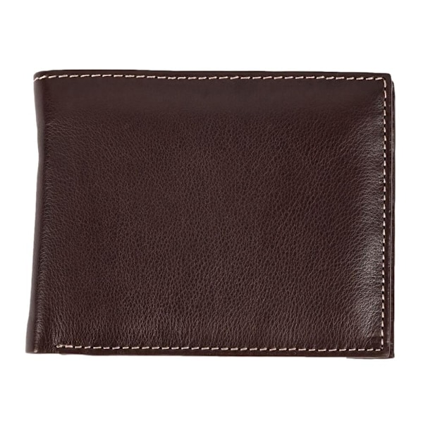 Eastern Counties Leather Mens Mark Trifold Wallet Med Myntficka Brown One Size
