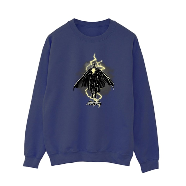 DC Comics Dam/Kvinnor Black Adam Hovering Bolt Sweatshirt M N Navy Blue M