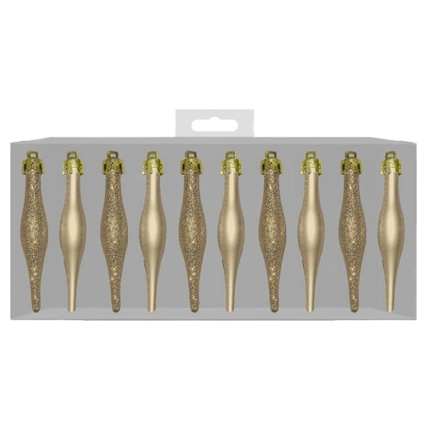 Scream Machine Droppformad Prydnad (10-pack) Storlek: One Size Guld Gold One Size
