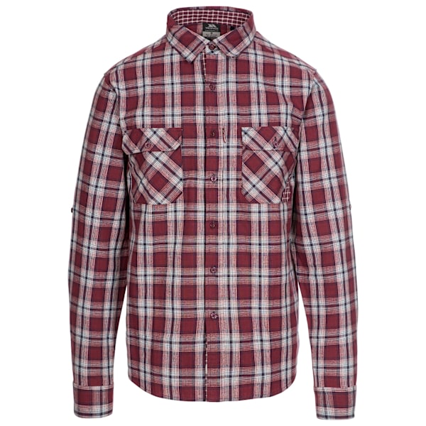 Trespass Mens Shottery Shirt XXS Merlot Check Merlot Check XXS