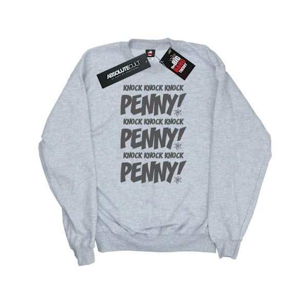 The Big Bang Theory Damkläder Knock Knock Penny Sheldon Sweatshirt Heather Grey L