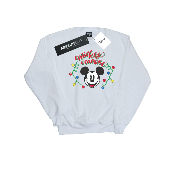 Disney Girls Mickey Mouse Christmas Light Bulbs Sweatshirt 3-4 White 3-4 Years