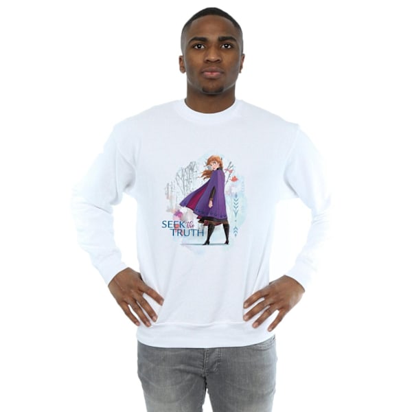 Disney Herr Frozen 2 Anna Seek The Truth Sweatshirt 5XL Vit White 5XL