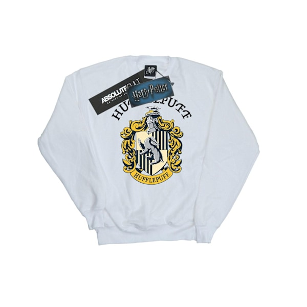 Harry Potter Pojkar Hufflepuff Sweatshirt 7-8 År Vit White 7-8 Years