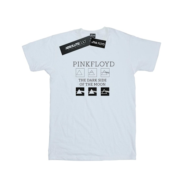 Pink Floyd Dam/Damer Pyramid Trio Bomull Boyfriend T-shirt White M