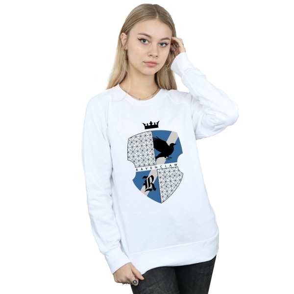 Harry Potter Dam/Dam Ravenclaw Shield Sweatshirt S Vit White S