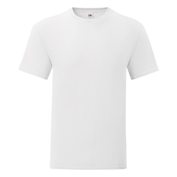 Fruit Of The Loom Iconic T-shirt för män (5-pack) S Vit White S