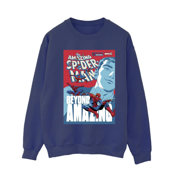 Marvel Womens/Ladies Spider-Man Beyond Amazing Cover Sweatshirt Navy Blue S