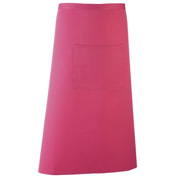 Premier Unisex Färger Bar Apron / Arbetskläder (Lång Kontinental Stil) (2-pack) Hot Pink One Size