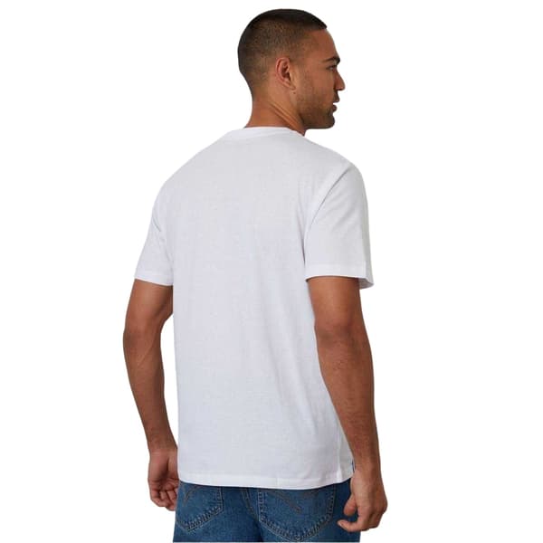 Threadbare Herr Pizza Stickad T-shirt M Vit White M
