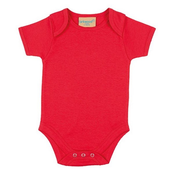 Larkwood Kortärmad Body för Småbarn 6-12 Månader Röd Red 6-12 Months