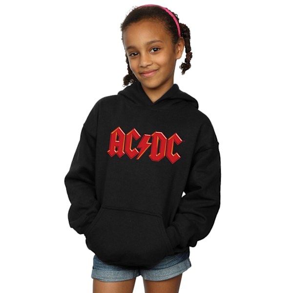 ACDC Girls Red Logo Hoodie 3-4 år Svart Black 3-4 Years