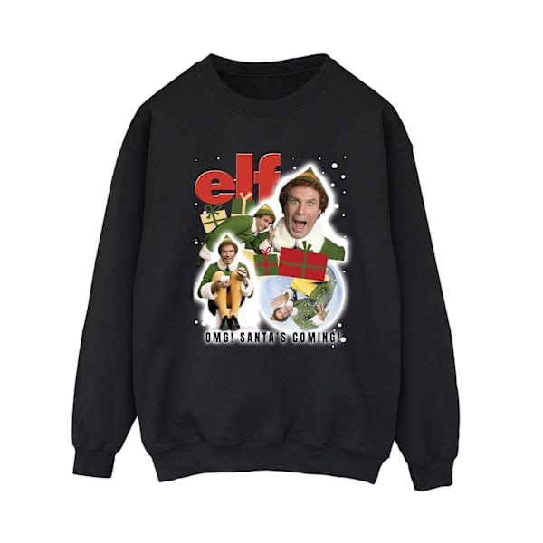 Elf Dam/Damer Buddy Collage Sweatshirt 5XL Svart Black 5XL