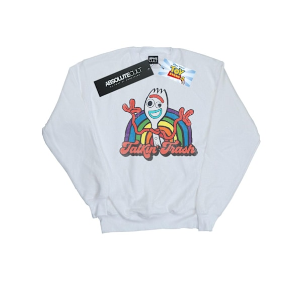 Disney Mens Toy Story 4 Forky Talkin´ Trash Sweatshirt M Vit White M