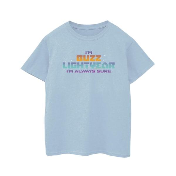 Disney Boys Lightyear Always Sure Text T-Shirt 12-13 år Baby Baby Blue 12-13 Years