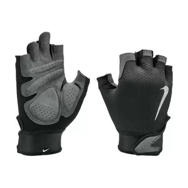 Nike Mens Ultimate Heavyweight Fitness Fingerless Gloves S Blac Black/White/Grey S