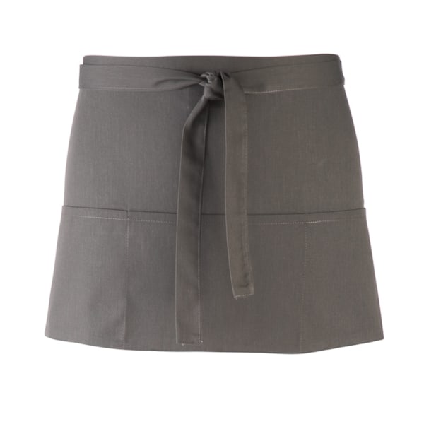 Premier Colours 3-fickor kort förkläde One Size Mörkgrå Dark Grey One Size