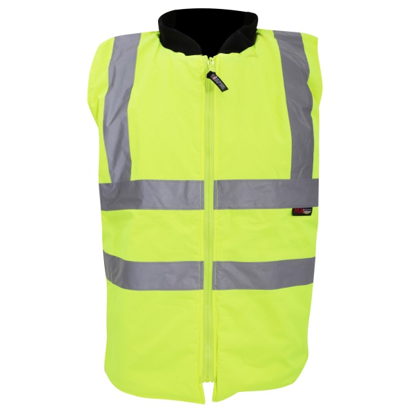 Warrior Mens Phoenix High Visibility Safety Bodywarmer Jacket S Fluorescent Yellow S