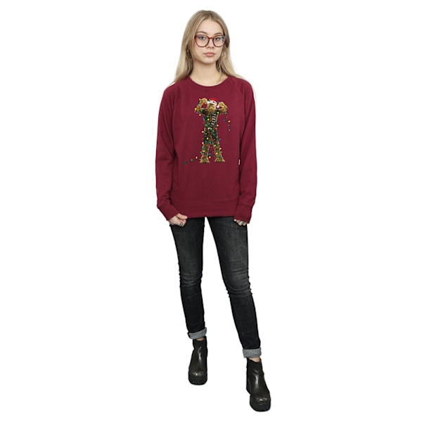 Star Wars Dam/Damer Chewbacca Julbelysning Sweatshirt X Burgundy XXL