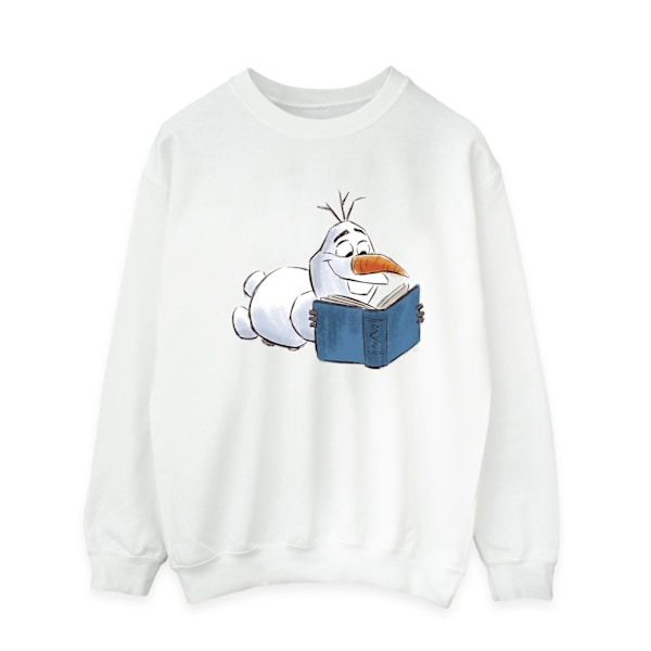 Disney Herr Frozen Olaf Läsning Sweatshirt XXL Vit White XXL