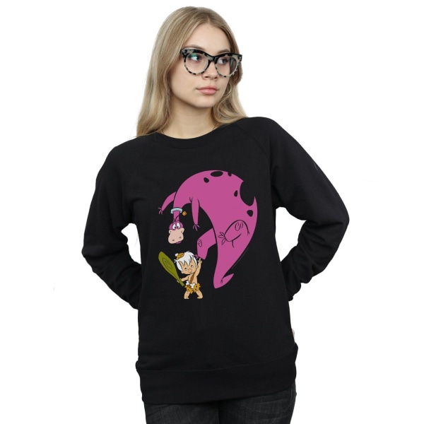 The Flintstones Dam/Dam Bamm Och Dino Sweatshirt XXL Black XXL