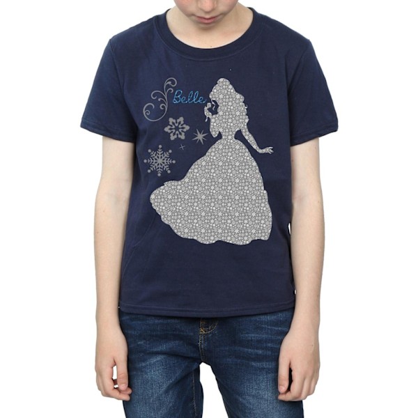 Disney Princess Boys Belle Jul Silhouette T-shirt 12-13 år Navy Blue 12-13 Years