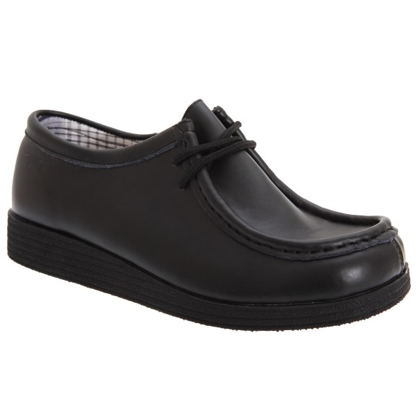 Route 21 Boys Coated Läder Förkläde Para Shoes 5 UK Black Black 5 UK