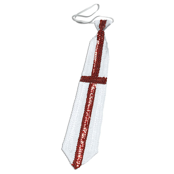 Bristol Novelty Unisex Vuxen St George Sequin Slips 1 Storlek Vit White/Red One Size
