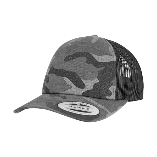 Flexfit Camo Trucker Cap One Size Dark Camo/Black Dark Camo/Black One Size