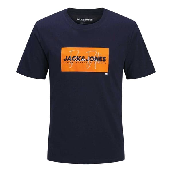 Jack And Jones T-shirt med logotyp för barn (3-pack) 13 år Navy/Mint/Blue 13 Years
