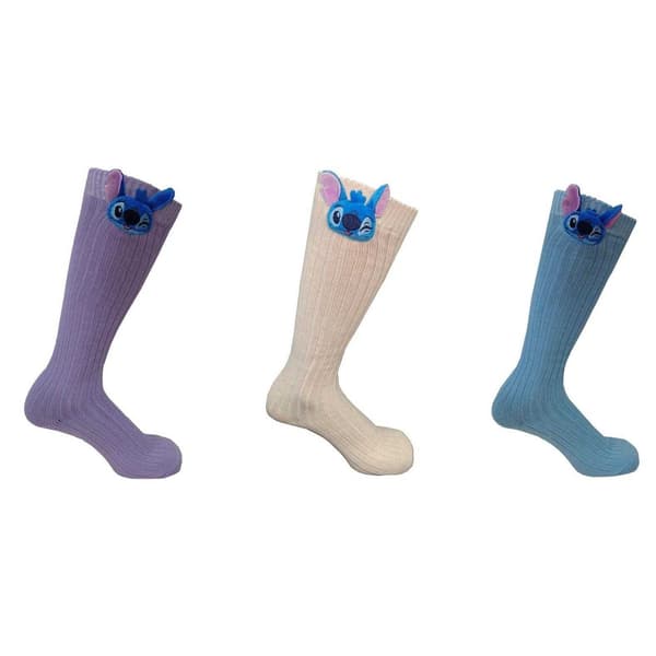 Lilo & Stitch Knästrumpor för dam (3-pack) 4 UK - Multicoloured 4 UK - 8 UK