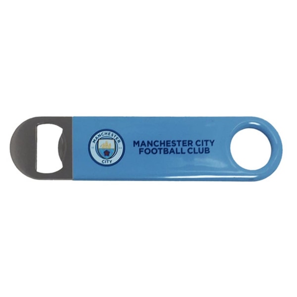 Manchester City FC Flasköppnar Magnet En Storlek Blå/Silver Blue/Silver One Size