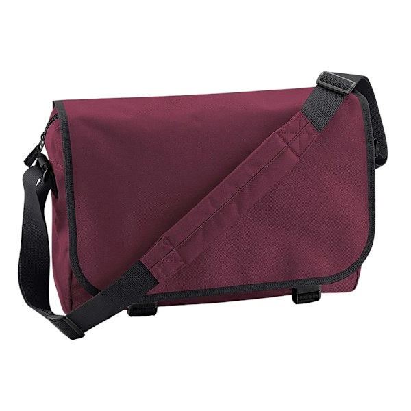 Bagbase Kontrastdetalj Messenger Bag One Size Burgundy Burgundy One Size