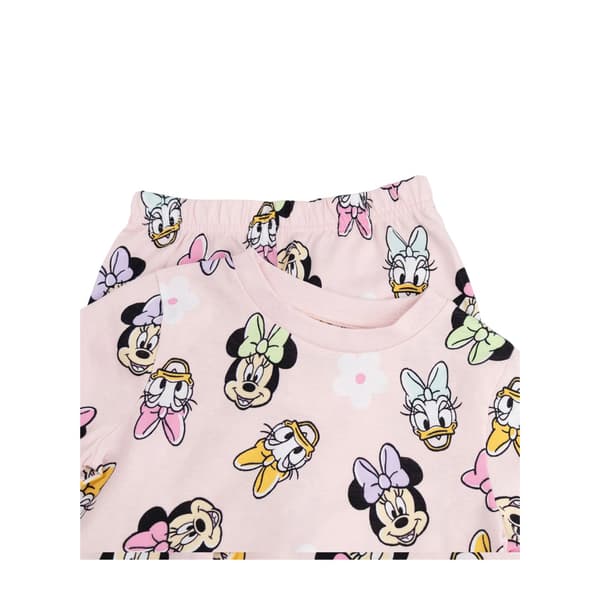 Disney Flickor Minnie Mouse Kortärmad Lång Pyjamas Set (Förpackning Multicoloured 5-6 Years
