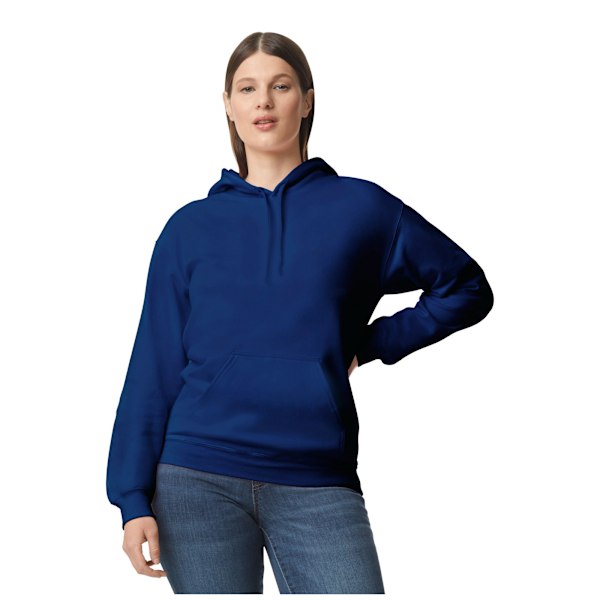 Gildan Unisex Adult Softstyle Fleece Midweight Hoodie S Marinblå Navy Blue S