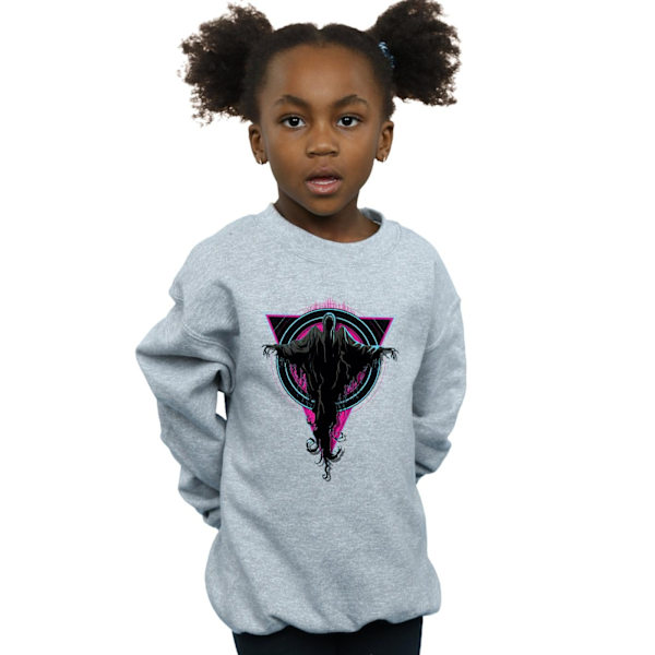 Harry Potter Flickor Neon Dementorer Sweatshirt 5-6 År Sport Grå Sports Grey 5-6 Years