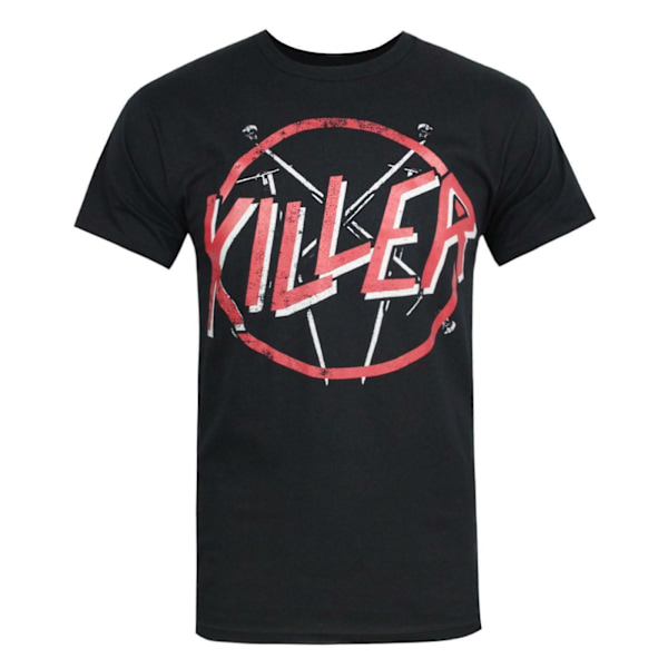 Kill Brand Mens Killer Sprayer Crest T-Shirt S Svart Black S