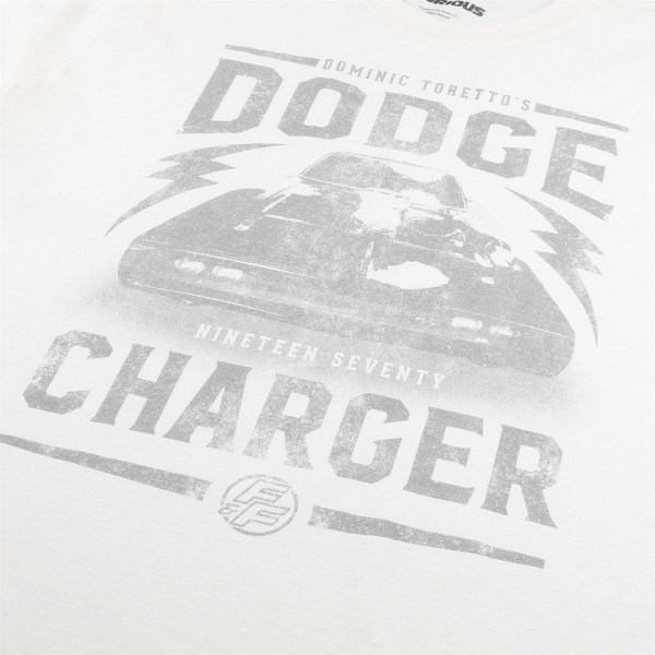 Fast & Furious Mens Dodge Charger T-Shirt M Natural Natural M