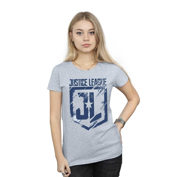 DC Comics Dam/Kvinnor Justice League Film Indigo Logo Bomull Sports Grey L