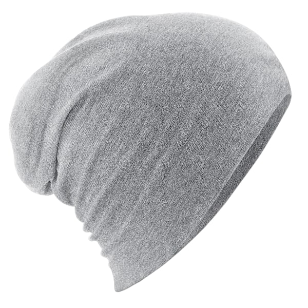 Beechfield Unisex Vuxen Hemsedal Bomull Slouch Beanie One Size Heather Grey One Size