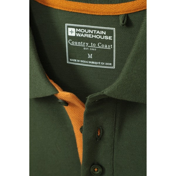 Mountain Warehouse Mens Lakeside II Polo Shirt S Grön Green S