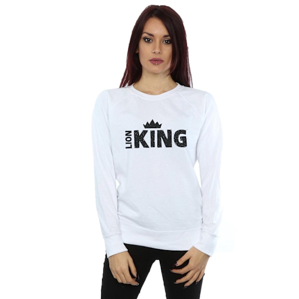 Disney Dam/Damer The Lion King Film Crown Sweatshirt XL Vit White XL