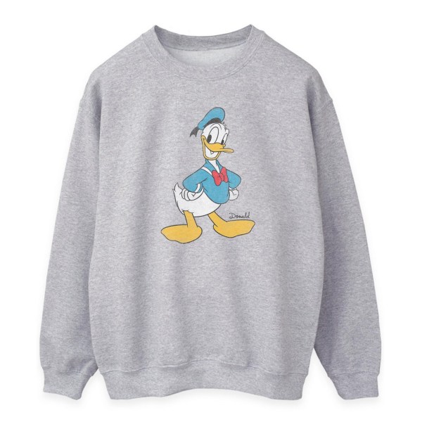 Disney Womens/Ladies Classic Donald Duck Heather Sweatshirt S H Heather Grey S