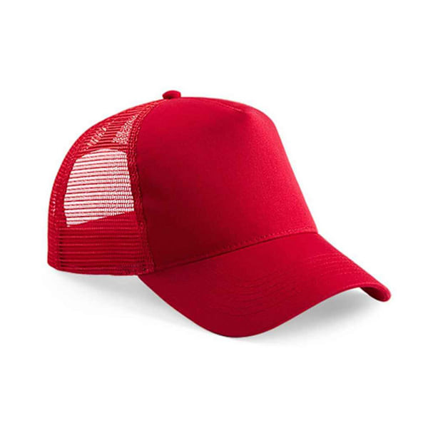 Beechfield Unisex Vuxen Snapback Trucker Cap En Storlek Klassisk R Classic Red/Classic Red One Size