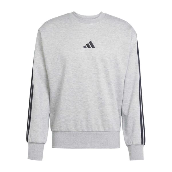 Adidas Herr Essentials 3 ränder fleecetröja XL Medium Grå Medium Grey XL
